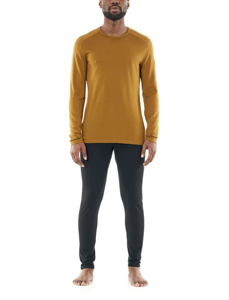 Icebreaker Mens 260 Tech Long Sleeve Crewe Curry-3